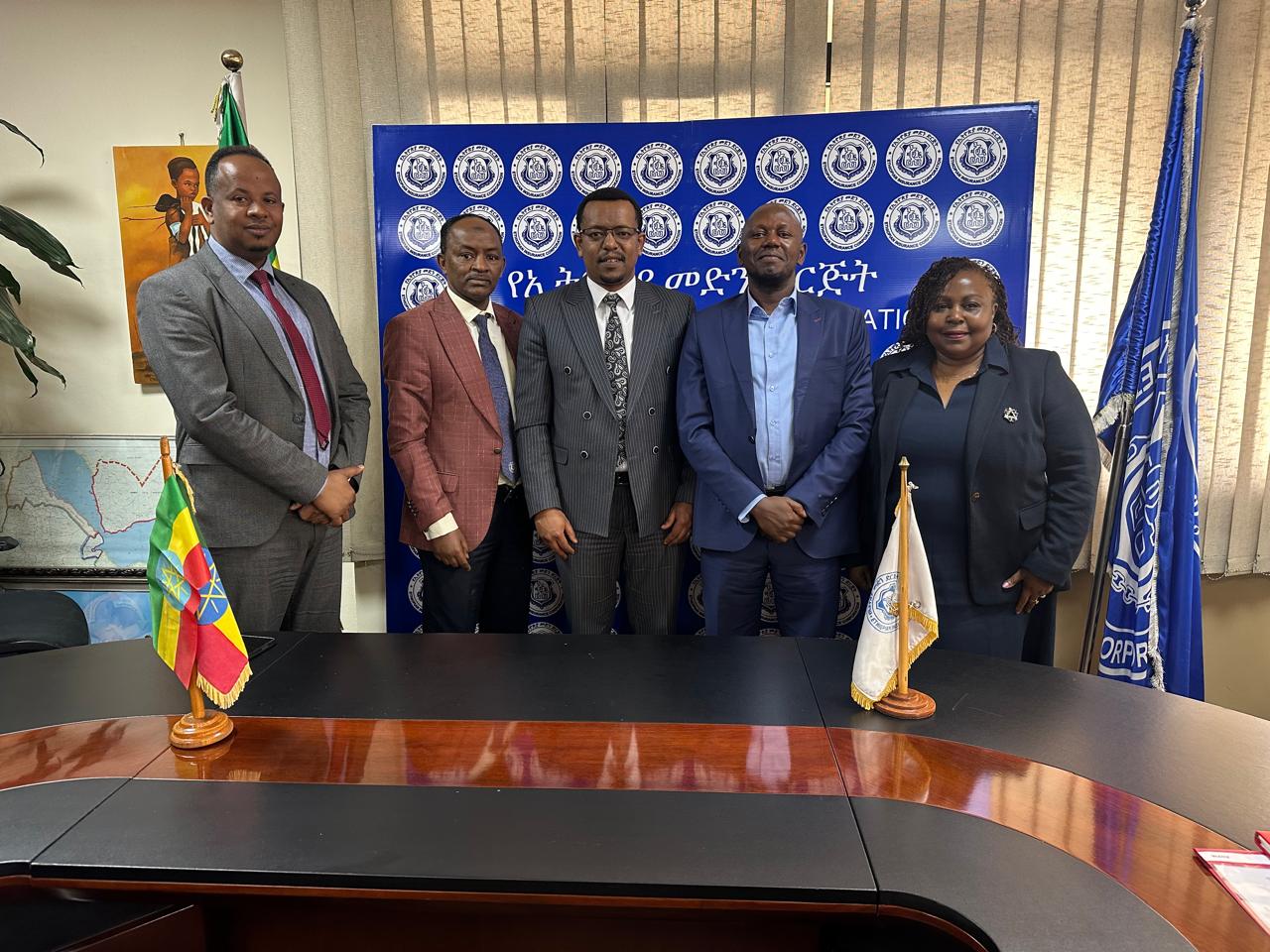 KENYA RE GROUP MD DR. HILLARY WACHINGA PAYS COURTESY VISIT TO ETHOPIAN INSURANCE CORPORATION