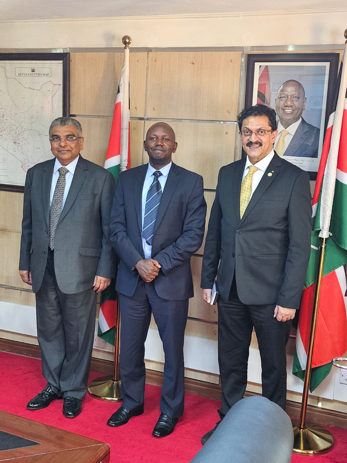 JB BODA CHAIRMAN PAYS COURTESY VISIT ON KENYA RE GROUP MD