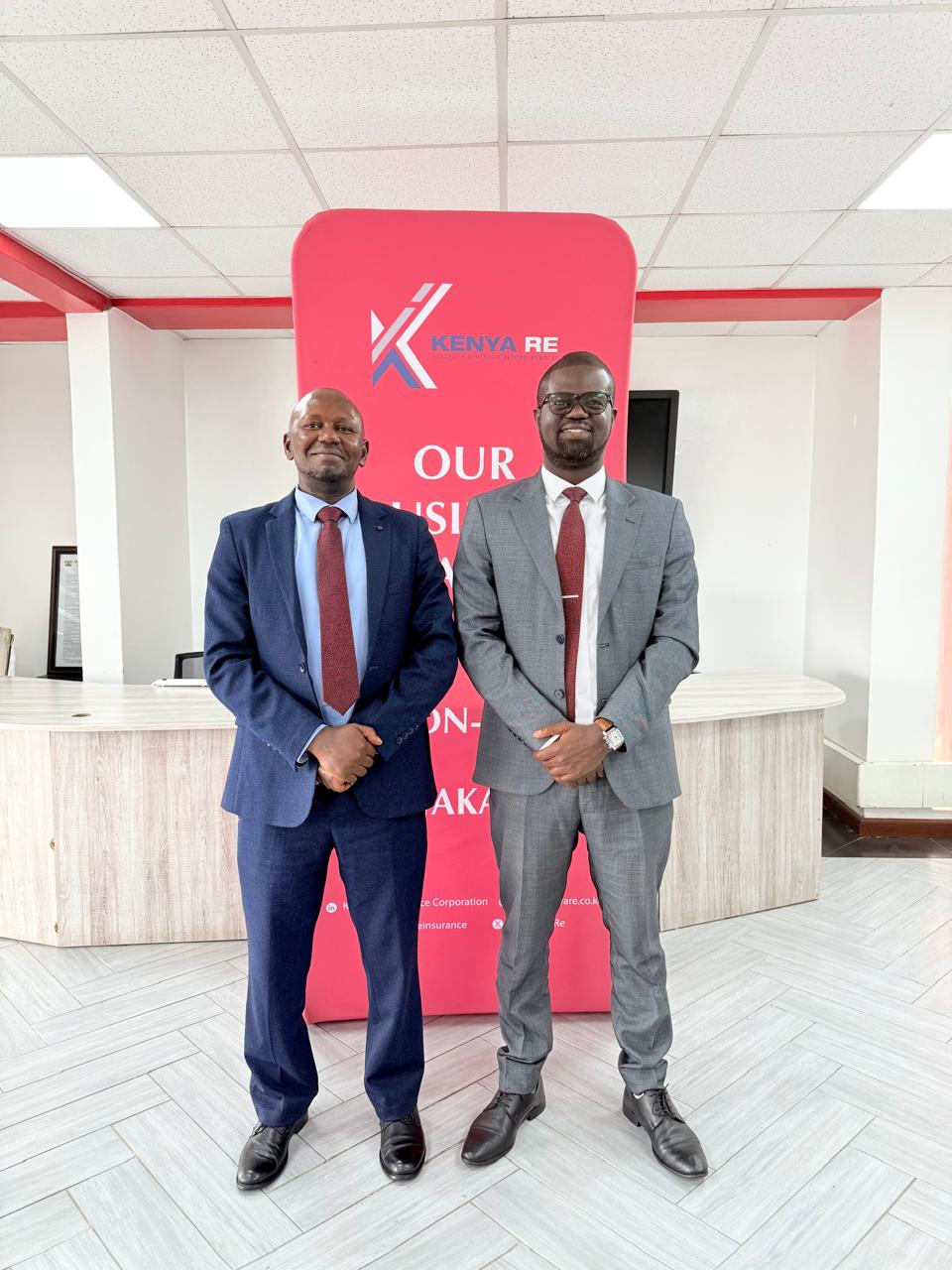 KENYA RE GMD HOSTS NCBA BANCASSURANCE MD & PRINCIPAL OFFICER